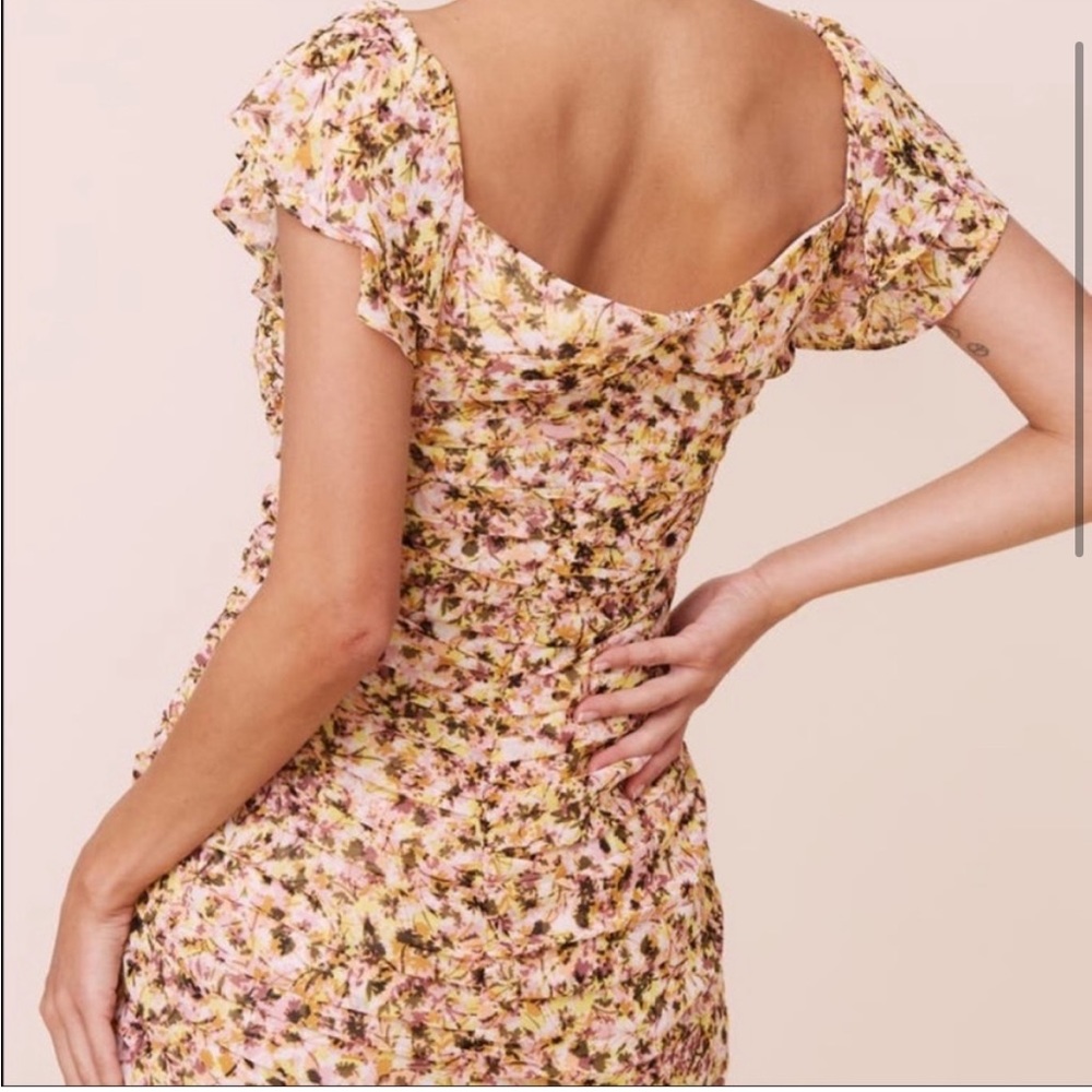 ASTR Ruched Mini Dress - Picture 4 of 6